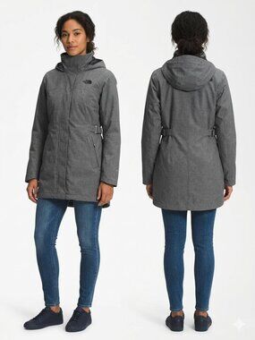 The North Face Laney Ii Trench Raincoat size Large Grey